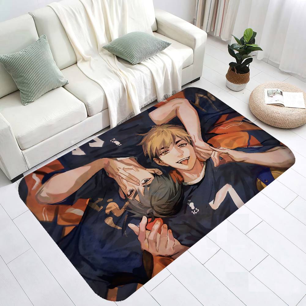 Haikyuu Anime Kitchen Mat Washable Non-Slip Living Room Sofa Chairs Area Mat Kitchen Toilet Rug