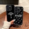 Роскошный Модный J-Joop Для IPhone 17 Pro Max 16 15 14 13 12 11 Plus Черный Мягкий Чехол для Телефона