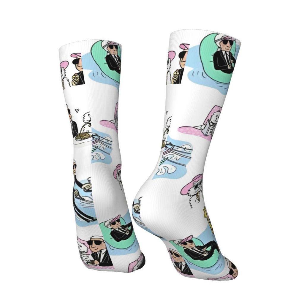 Karled Забавный дизайн чулок Ретро носки Осенние противоскользящие носки Мужские скейтбордические носки средней мягкости