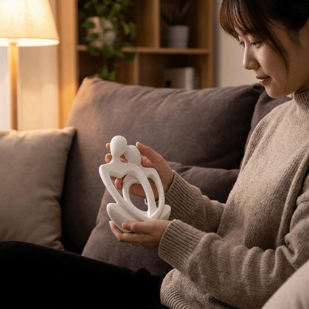 Romantic Lovers Figure Table Figurines 3D Printed Art Table Statue Wedding Gifts