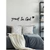 3pcs 'Trust In God' Metal Decor, House Wall Art For Women, Faith Metal Art, Inspiring Memorial Artwork, Christian Home Decoration, Religious Gift