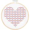 Kit de broderie Sashiko Coeur