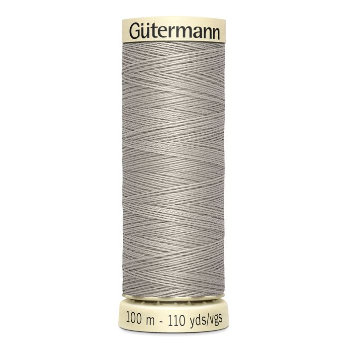Fil à coudre 100% polyester Gutermann 1 Bobine - Att 118 - gris pastel