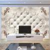 Европейский стиль 3d обои Мраморные настенные фрески Гостиная Телевизор Диван Спальня Фон Обои Фреска