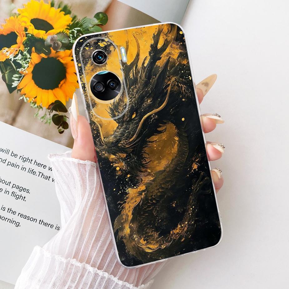 Чехол для Honor 90 Lite CRT-NX1 Стильный Чехол с Рисунком Цветов и Бантом Мягкий Тонкий Чехол для Телефона Для Honor 90 Pro Honor90 Lite 90Pro Fundas