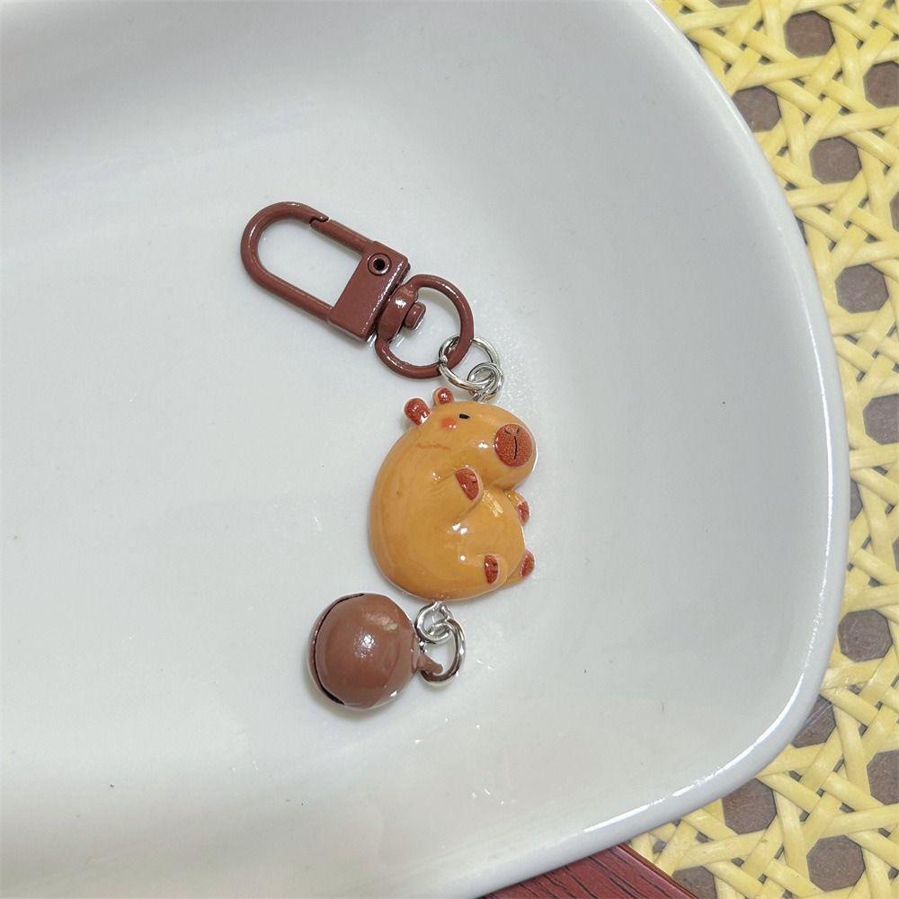 Смола Колокольчик Капибара Брелок Милый Животный Брелок Капибара Подвеска для Сумки Подруги