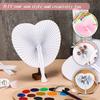 Paper Folding Fan Heart-Shaped Round Heart Wall Decoration Wedding Party Gift for Guests Anniversary Birthday Wedding DIY