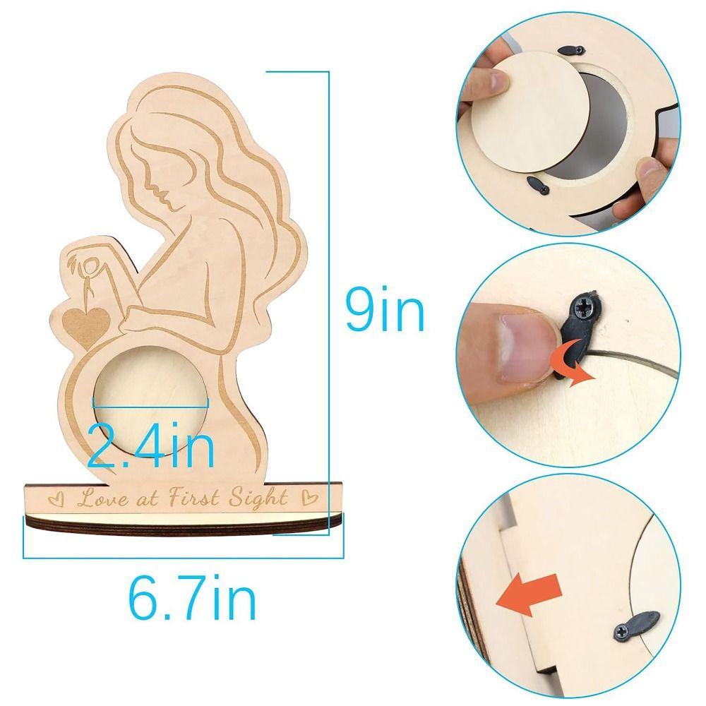 Объявление о ребенке Рамка для фото УЗИ ребенка Деревянный сувенир для беременной мамы Новые мамы Папа