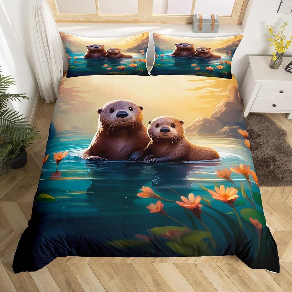 Комплекты пододеяльников Lake для детей, подростков, двуспальные, легкие, пуховые, декор для спальни, 2 наволочки, 1 пододеяльник, без одеяла
