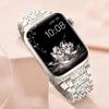 Классический сверкающий бриллиантовый ремешок для Apple Watch 40 мм 45 мм 44 мм 41 мм 42 мм 38 мм Металлический ремешок для IWatch Series 7 SE 6 5 4 Женский браслет