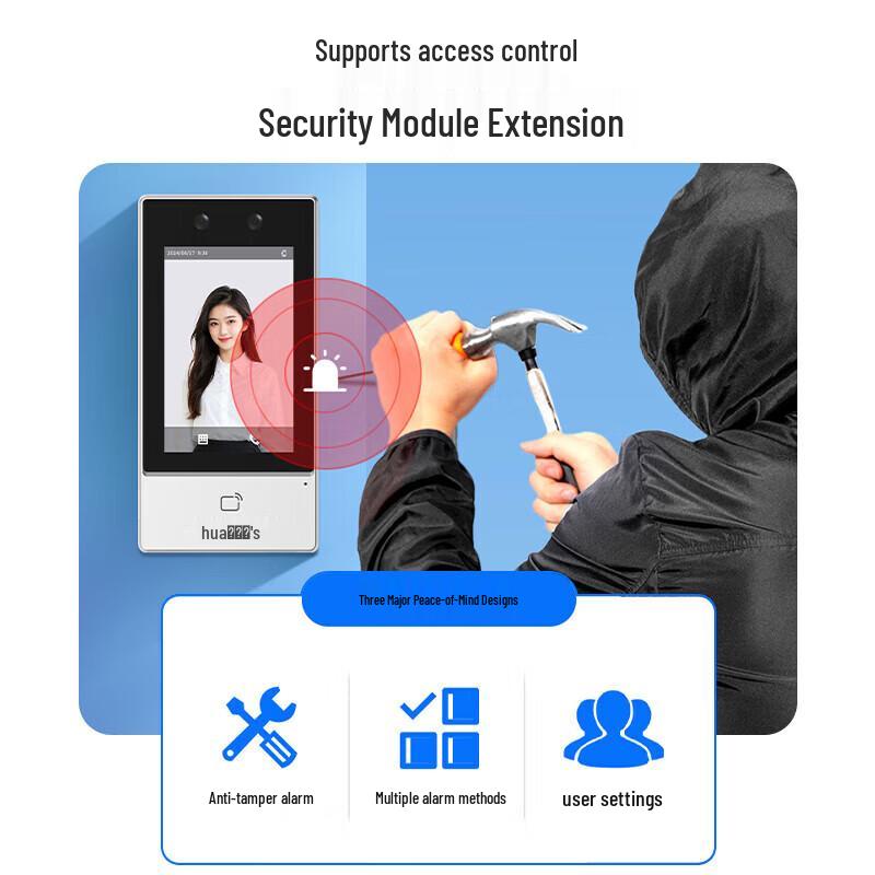 Dahua K41-W Face Recognition Access Control & Attendance System CN plug (adapter included)