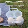 Shockproof Transparent Egg Holder (2-Grid) for Outdoor and Camping.