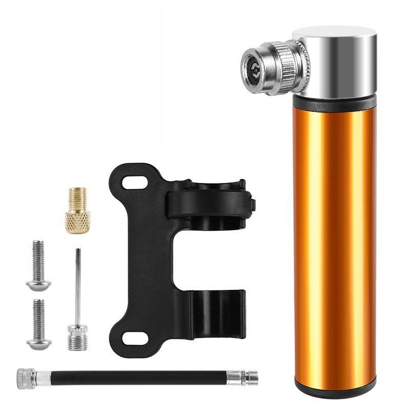 Aluminum Alloy Portable Mini Bike Pump Hand Air Inflator Lightweight Design for Fast Cycling Tire Inflation Outdoors