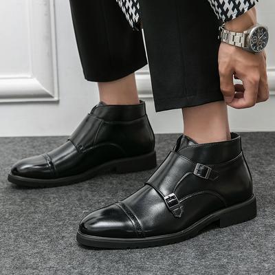 Модные дизайнерские короткие заостренные ботинки для мужчин, кожаные туфли, для свадьбы, офиса, бизнеса, большие размеры, удобные, мужские, 38-46
