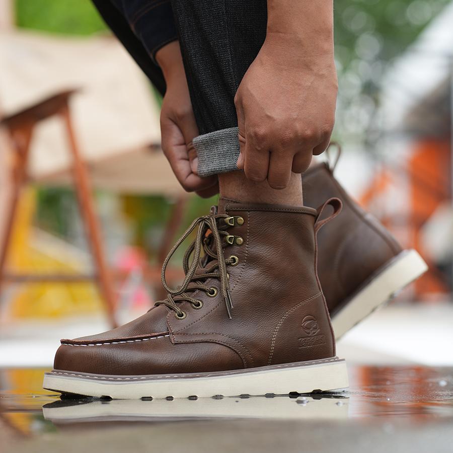 Высокие мужские защитные туфли, рабочие кроссовки с защитой от проколов, водонепроницаемые туфли со стальным носком, защитные ботинки, неразрушаемая нескользящая обувь