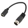 Кабель-переходник для клавиатуры и мыши DIN 5-контактный папа на Mini DIN 6-контактный мама Кабель-адаптер для клавиатуры и мыши для PS2 5,9 дюйма