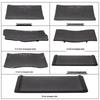 Qianxing A5 Frosted Black Melamine Rectangular Serving Plates