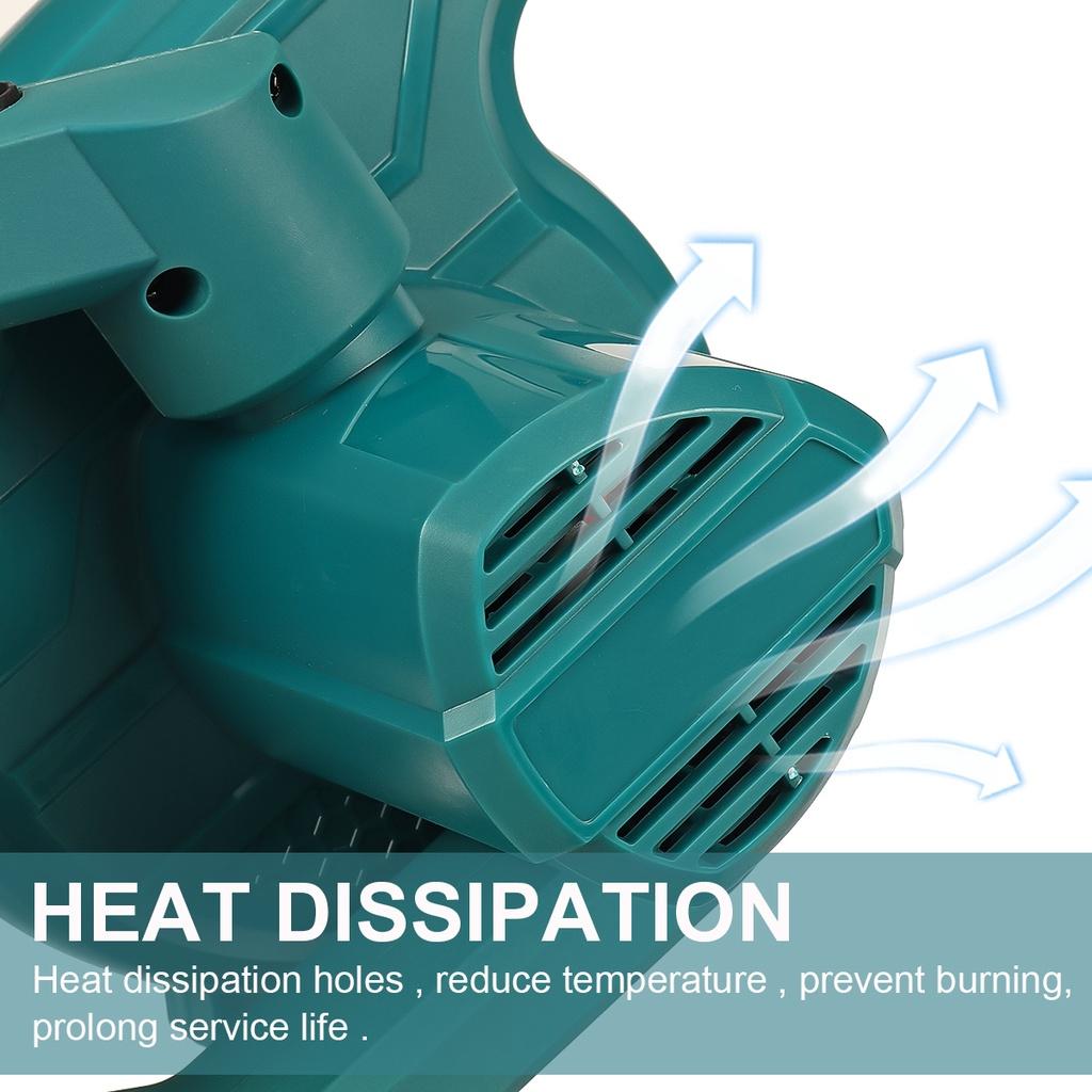Беспроводной воздуходув 288 В 1500 Вт, вращение на 180°, 19000 об/мин, электрический пылесос для сбора листьев и пыли
