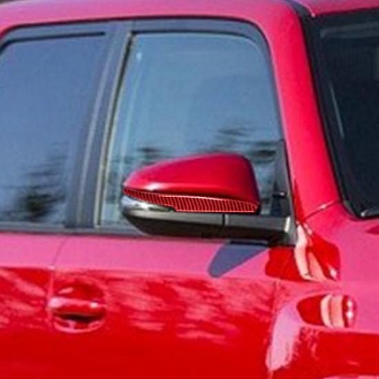 Red Carbon Fiber Car Side Rearview Mirror Decoration For Toyota 4Runner 10-20