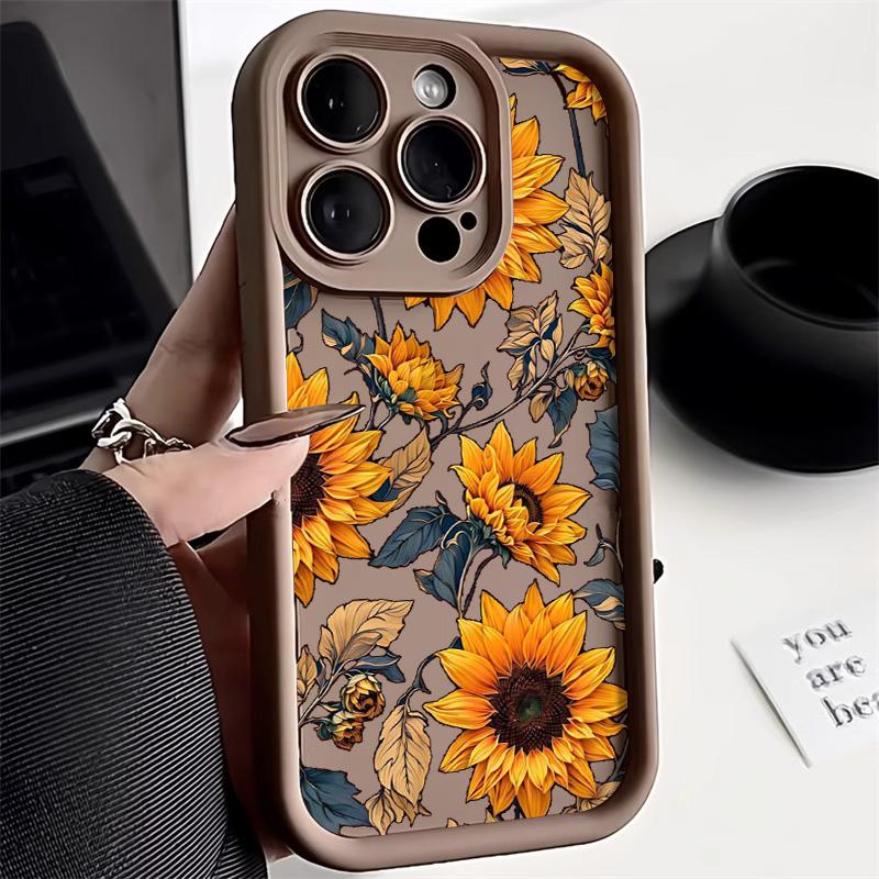 Мягкий силиконовый чехол для телефона Samsung Galaxy S25 Ultra S24 FE S23 Plus S22 S21 FE S20 FE противоударный чехол с цветочным рисунком