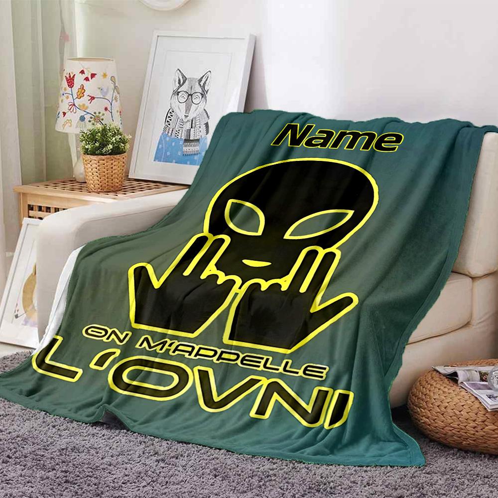 Customiz Name Personality Jul rapper Blanket Soft &Warm Sofa Office Bed Travel Lunch Break Blanket, Gift Suitable All Seasons