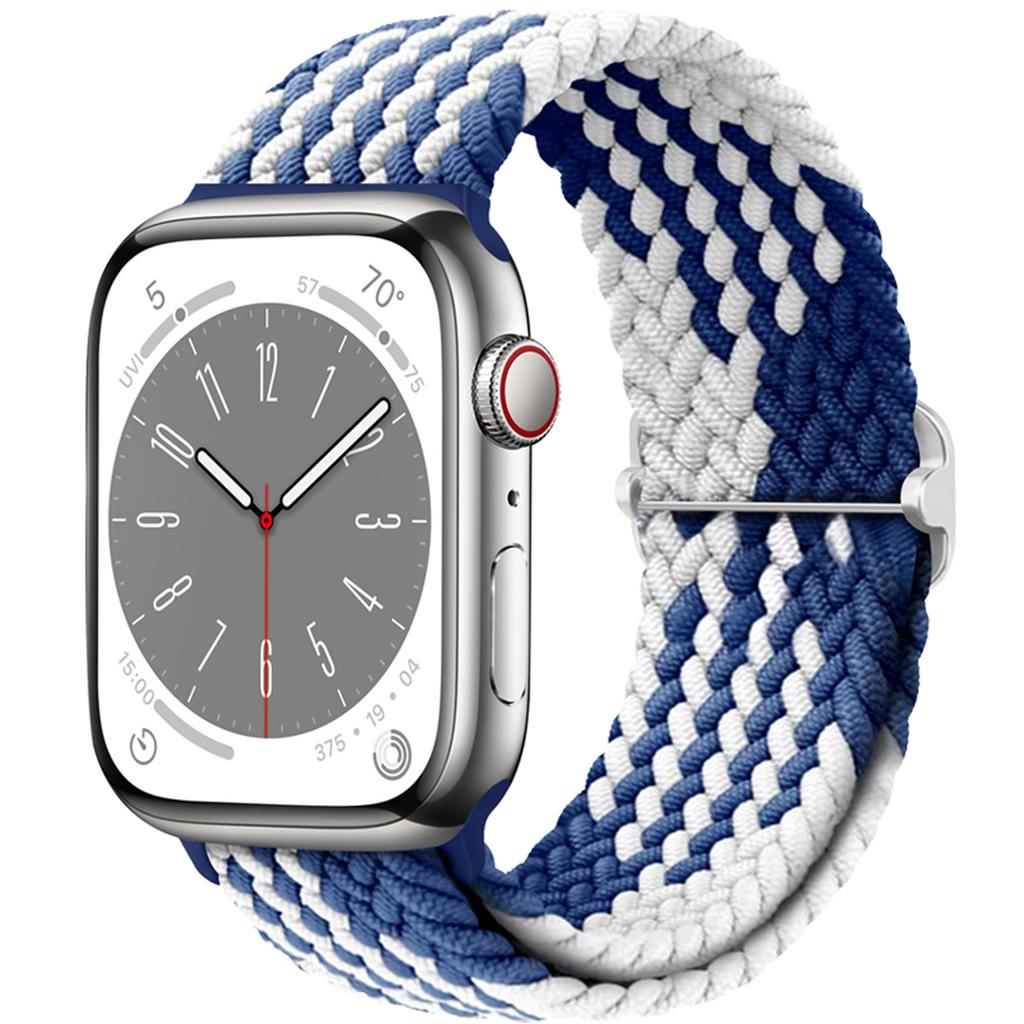 Плетеный Solo Loop для Apple Watch ремешок 44мм 40мм 49мм 45мм 41мм 46мм Эластичный браслет iWatch series 8 3 se 6 Ultra 2 9 10 ремешки
