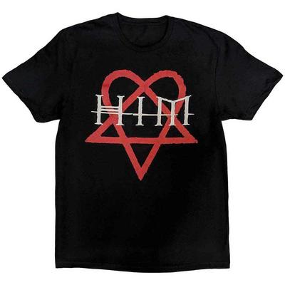 Черная футболка HIM 'Heartagram' - НОВАЯ