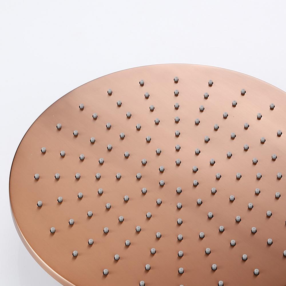 Настенная душевая головка Rian, только латунь, черный хром, матовый, розовое золото, душевая кабина, ванная комната, без кронштейна