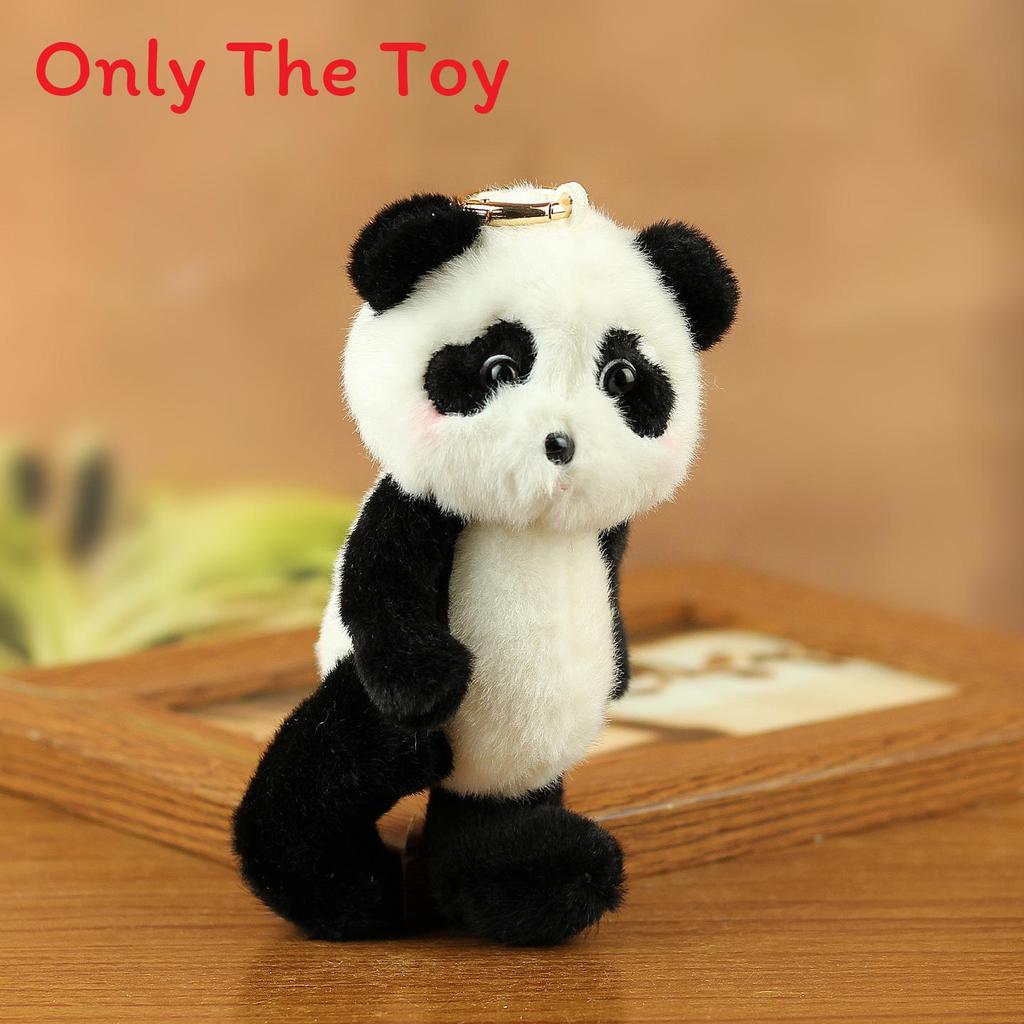 Adorable Panda Stuffed Animal With Movable Limbs And Pp Cotton Filling For Kids Room Decor And Play