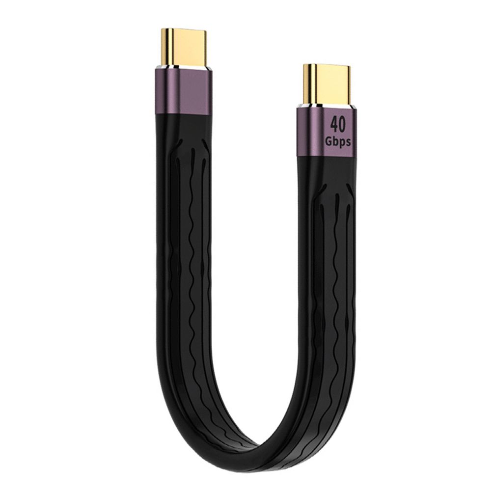 Кабель USB C для ноутбука и мобильного телефона 20 В/5 А 40 Гбит/с короткий кабель USB C PD 100 Вт кабель для быстрой зарядки кабель для передачи данных Type C
