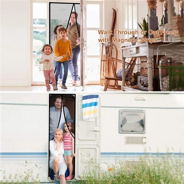 Антимоскитные насекомые, мухи, жуки, дверные шторы, сильный магнитный экран, портативная магнитная сетка, москитная сетка, автоматическое закрытие двери для домашнего летнего использования