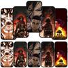 Для Samsung Galaxy S24 S23 iPhone 16 15 14 Xiaomi Redmi Note 13 12 11 10 Plus 9 Pro Max X XR чехол для телефона с рисунком Атака титанов Levi OPPO Huawei Cover