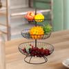 3-слойная проволочная корзина для овощей и фруктов, подставка для хранения хлеба, большая емкость, многофункциональная