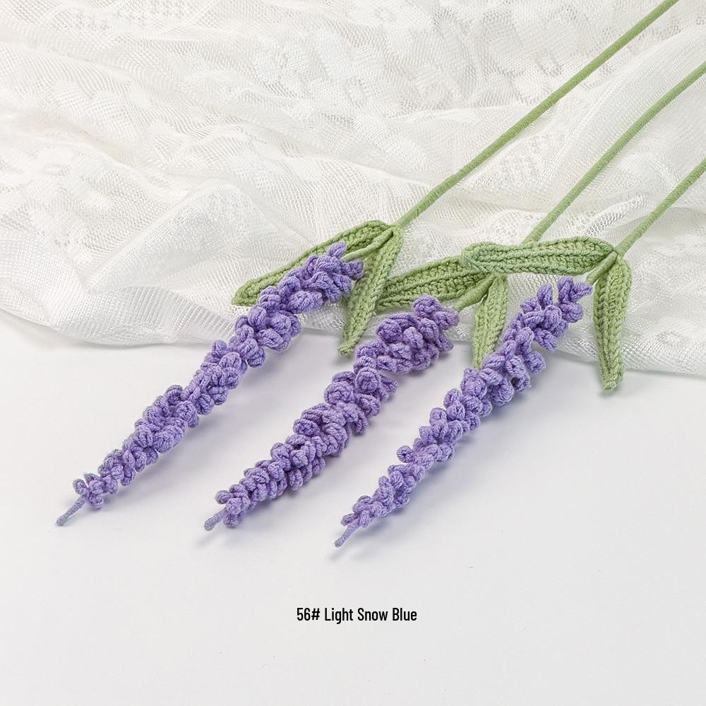 Handmade Lavender Bouquet with Cotton Yarn Flowers
