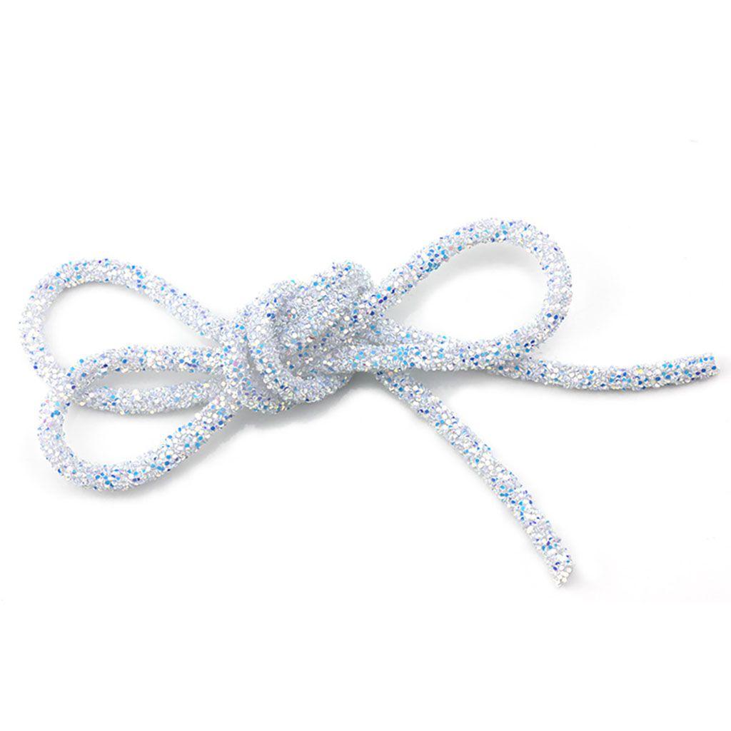 Shiny Garment Material Soft Colorful Glitter Rope Strings Hat Decor Resin Sequin Rope Sandal DIY