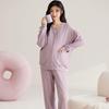 Shop Maternity with Nursing for Prenatal and Long Open Purple [select Tomorrow] Pajamas, Warm, Nursing, Spout, Postnatal, Sleeves, Front, Autumn,