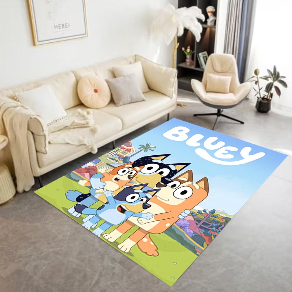 Bluey's Festive Friends Carpet Perfect for Decorate room Balcony Kitchen Bedrooms Antislip Carpet Office home decor Spiritual Gift