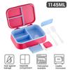 Ланч-бокс Bento с чашкой для соуса, вилкой, ложкой, контейнером для ланча с 3 отделениями, контейнерами для закусок без содержания бисфенола А, подходящими для детей, для девочек и мальчиков