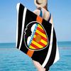 Пляжное полотенце из микрофибры с дизайном герба Valencia CF, легкое и быстросохнущее, для летних путешествий, незаменимое на пляже, у бассейна