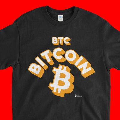 Bitcoin BTC Криптовалюта Альткоин HODL Черная футболка UPC176 Унисекс футболка