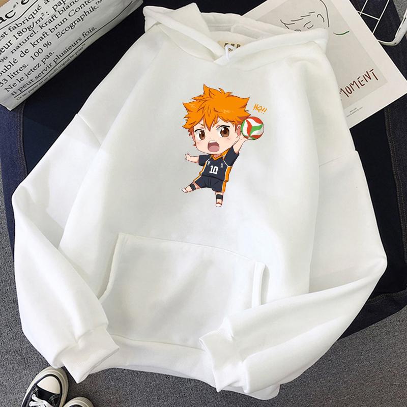 Женская мода волейбол Манга Haikyuu толстовка Harajuku kawaii пуловер толстовка с мультяшным принтом аниме эстетичная толстовка уличная одежда топ