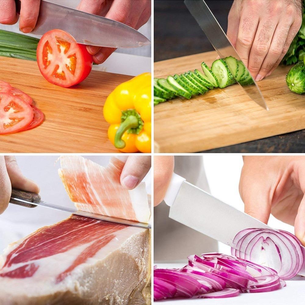 Ergonomic Handle Sharpening Steel Rod Silver and Black Honing Steel Rod Chef Butcher