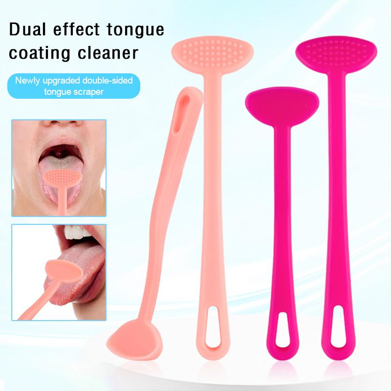 Tongue Scraper Cleaners Reusable Oral Health Cleaning Brush Hygiene Care Toothbrush Mouth Fresh Breath Scraping 2/1pcs