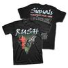 Футболка RUSH Signals 1983 European Tour С Датами Абсолютно Новая Рок Футболка Унисекс