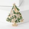Эмалевые рождественские броши-елочки Christma's для женщин и мужчин, булавки-растения со стразами, декор для мероприятий и вечеринок, аксессуары для одежды