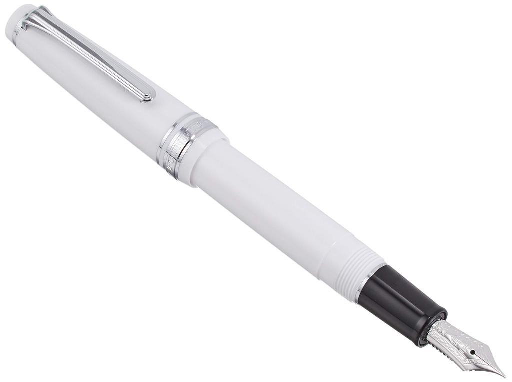 Sailor fountain pen Professional Gear Slim Silver White Medium Fine 11-1222-310