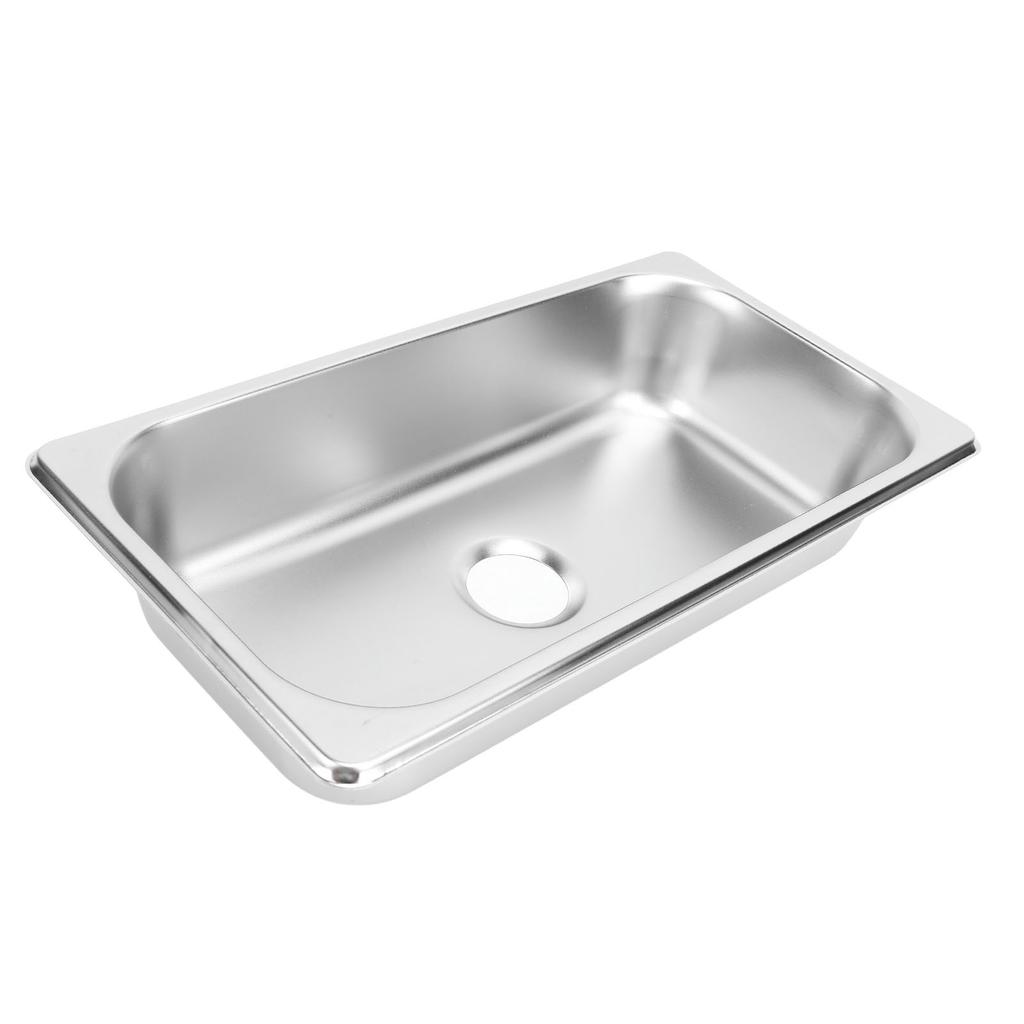 RV Sink 304 Stainless Steel 12.8x6.93x2.56in Embedded Hand Washing Basin with 40mm Drain Outlet for Boat Caravan