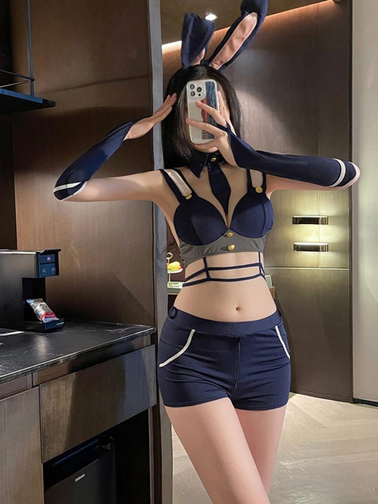 Hot Sexy Lolita Maid Uniform Babydoll Dress Role Play Women Lace Underwear Costumes Loop Mi Hero Academia Naughty Lingerie