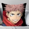 Итадори Юдзи Анимация Магическая битва Наволочка Квадратная подушка Спальня Диван Досуг Комфорт Автомобиль Гостиная Украшение для дома 40X40