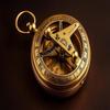 Brass Push Button Direction Sundial Compass Pocket Rustic  Home Decor Gifts 5.08 Cm